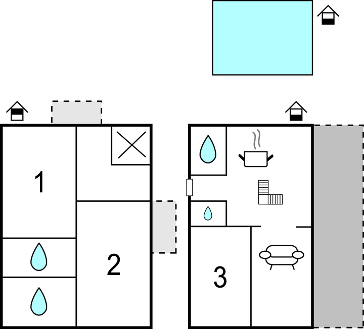 Feriehuse - Pag-Novalja , Kroatien - CKP545 