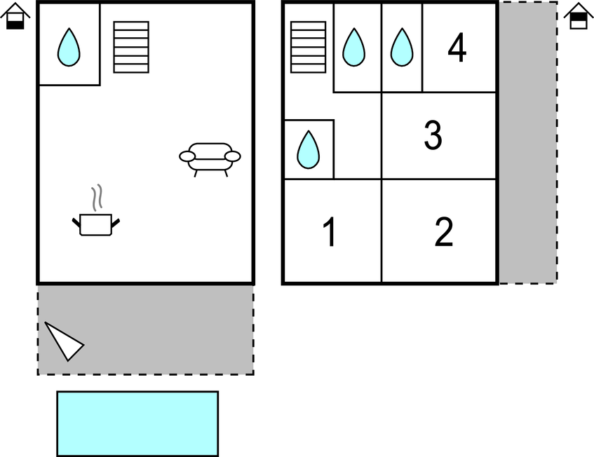 Feriehuse - Pag-Novalja , Kroatien - CKP961 