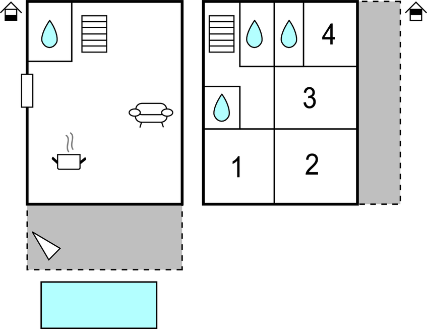 Feriehuse - Pag-Novalja , Kroatien - CKP963 