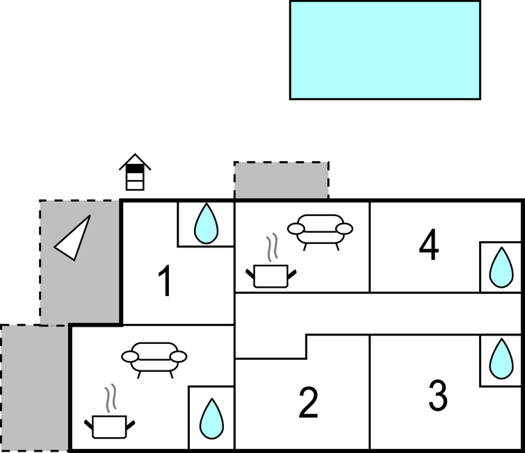 Lejlighed - Rab-Barbat , Kroatien - CKR772 
