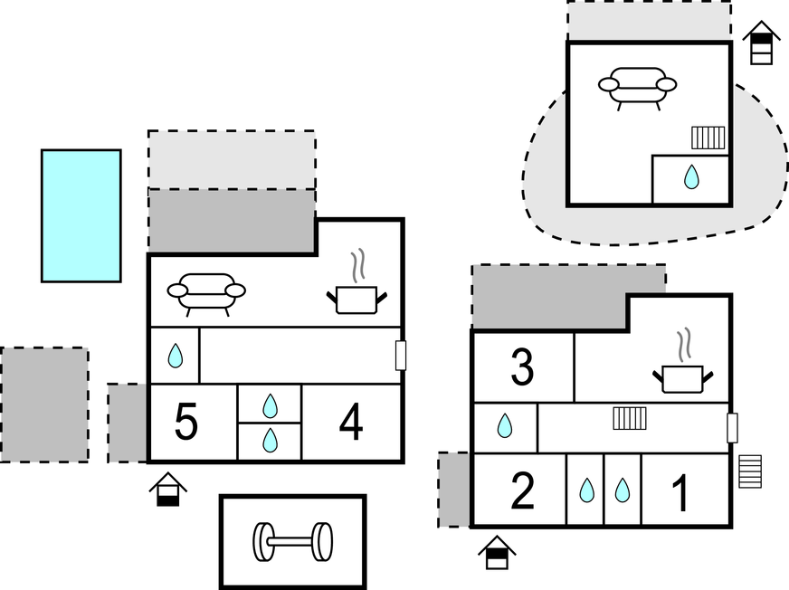 Ferienhaus - Rab - Palit , Kroatien - CKR700 