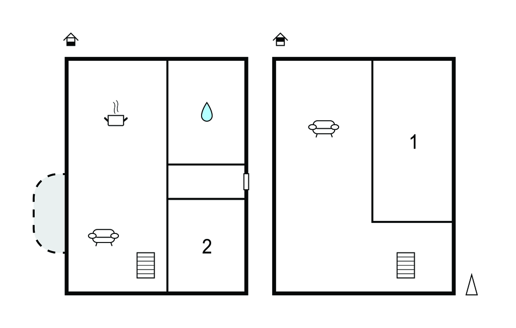 Uitzicht op zee en een intiem balkon geven dit uitnodigende interieur een uitgesproken kustkarakter. Vanuit de woonkamer openen deuren rechtstreeks naar een kleine zithoek buiten, een fijne plek voor ..