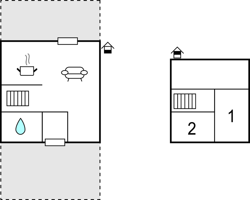 Feriehuse - Øer Strand , Danmark - D04729 
