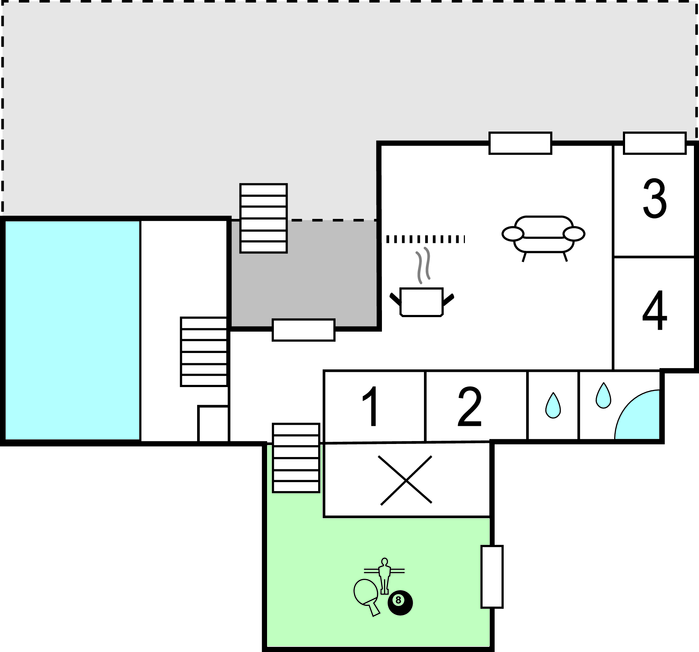 Feriehuse - Øer Strand , Danmark - D04085 