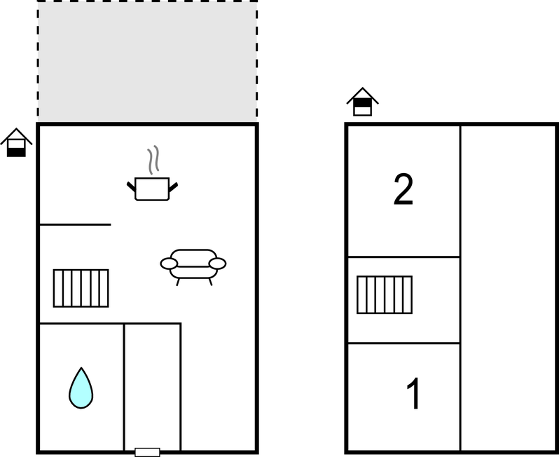Feriehuse - Øer Strand , Danmark - D04164 