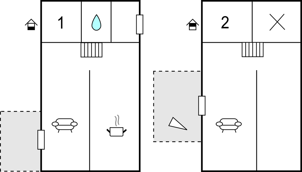 Semesterhus - Øer Strand , Danmark - D04362 