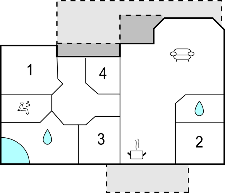 Ferienhaus - Øer Strand , Dänemark - D04566 