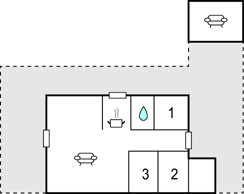Ferienhaus - Øer Strand , Dänemark - D04109 