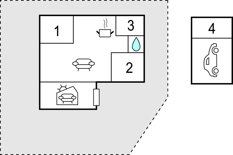 Feriehus - Øer Strand , Danmark - D04504 