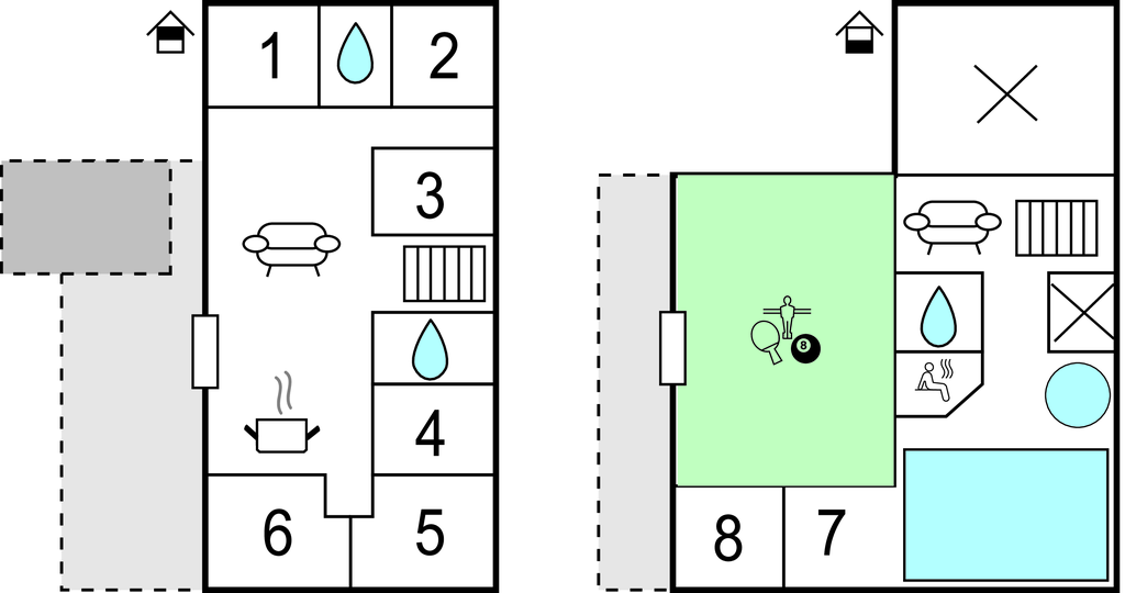Feriehus - Boeslum Bakker , Danmark - D09013 
