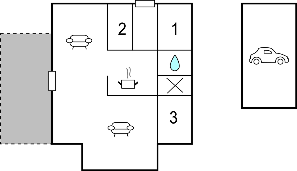 Feriehus - Dråby Strand , Danmark - D10014 