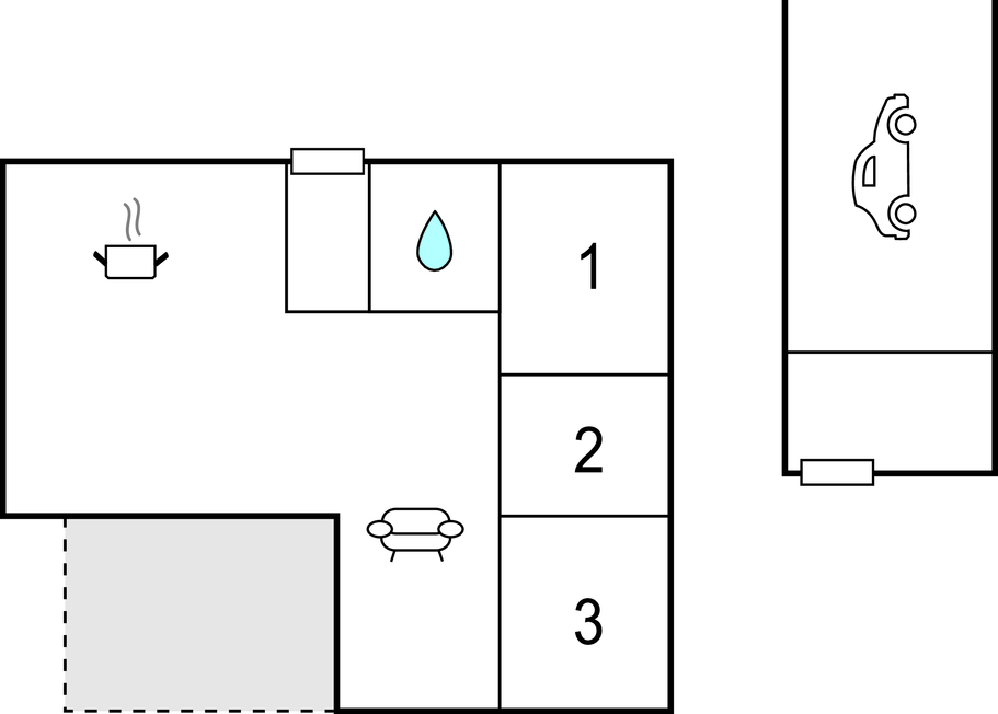 Semesterhus - Skovmose Strand , Danmark - D1030 