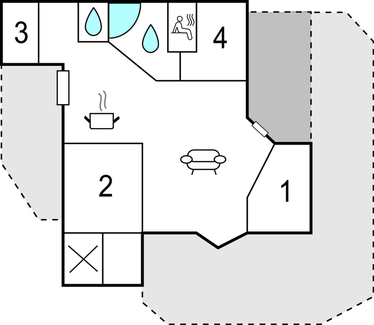 Semesterhus - Mommark Strand , Danmark - D1023 