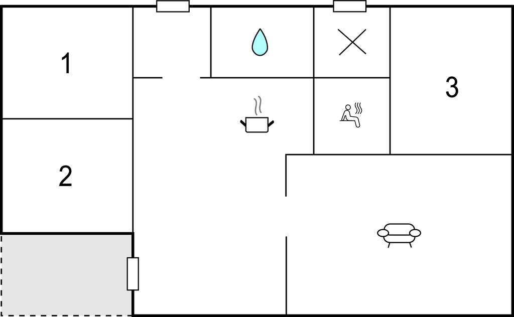 Feriehus - Skovmose Strand , Danmark - D1089 