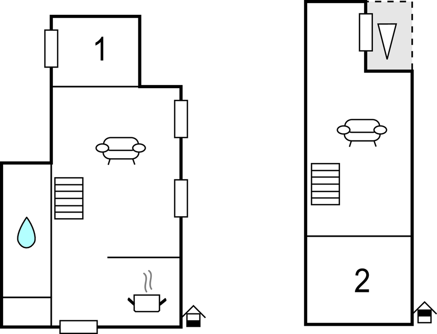 Feriehuse - Vibæk Strand , Danmark - D11010 