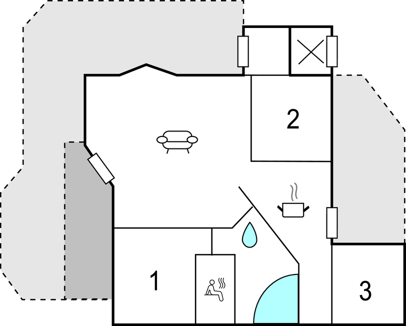 Feriehuse - Mommark Strand , Danmark - D1185 