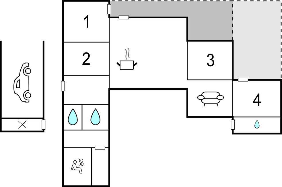 Semesterhus - Mommark Strand , Danmark - D1143 