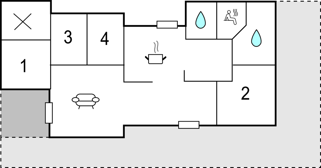 Feriehus - Skovmose Strand , Danmark - D1192 