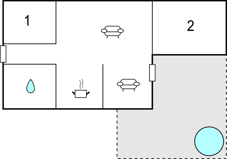Feriehuse - Fuglslev , Danmark - D13111 