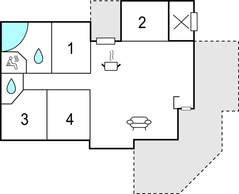 Feriehuse - Skovmose Strand , Danmark - D1301 