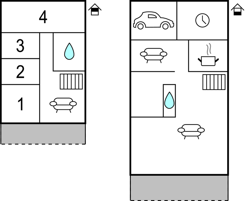 Semesterhus - Høruphav Strand , Danmark - D1302 