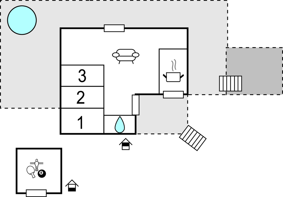 Feriehuse - Handrup Strand , Danmark - D15101 
