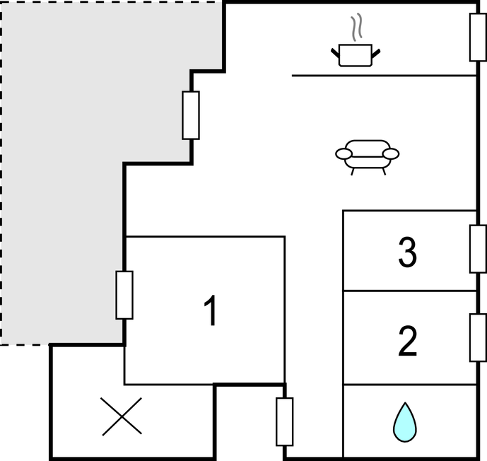 Feriehuse - Femmøller Strand , Danmark - D16101 