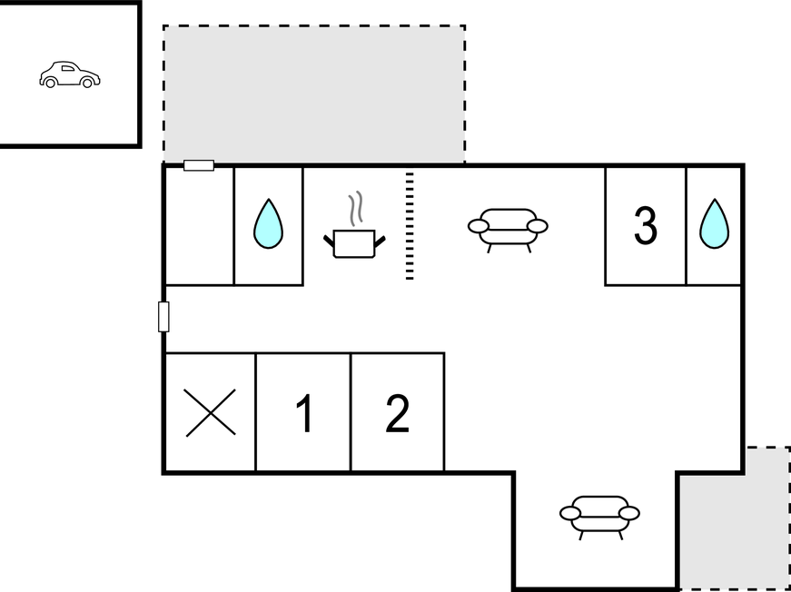 Feriehuse - Skæring Strand , Danmark - D4047 
