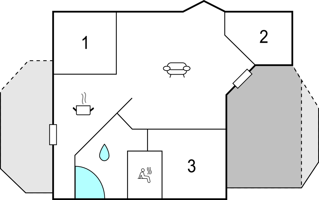 Feriehuse - Øster Hurup Strand , Danmark - D6126 