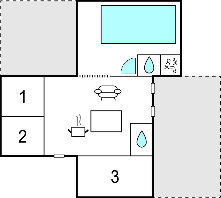 Feriehuse - Haslevgårde Strand , Danmark - D6545 