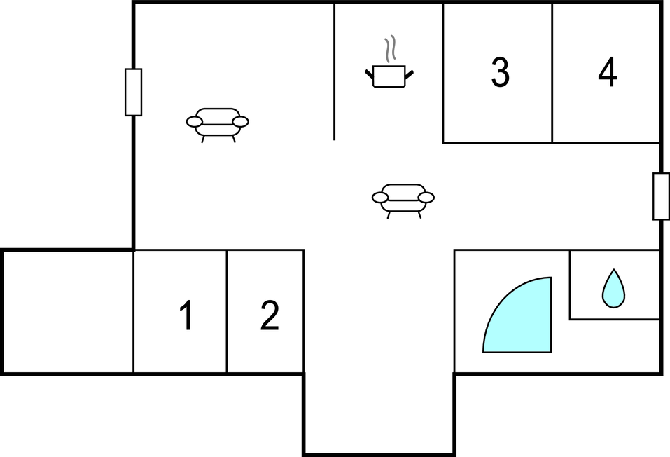 Ferienhaus - Gjerrild , Dänemark - D71033 