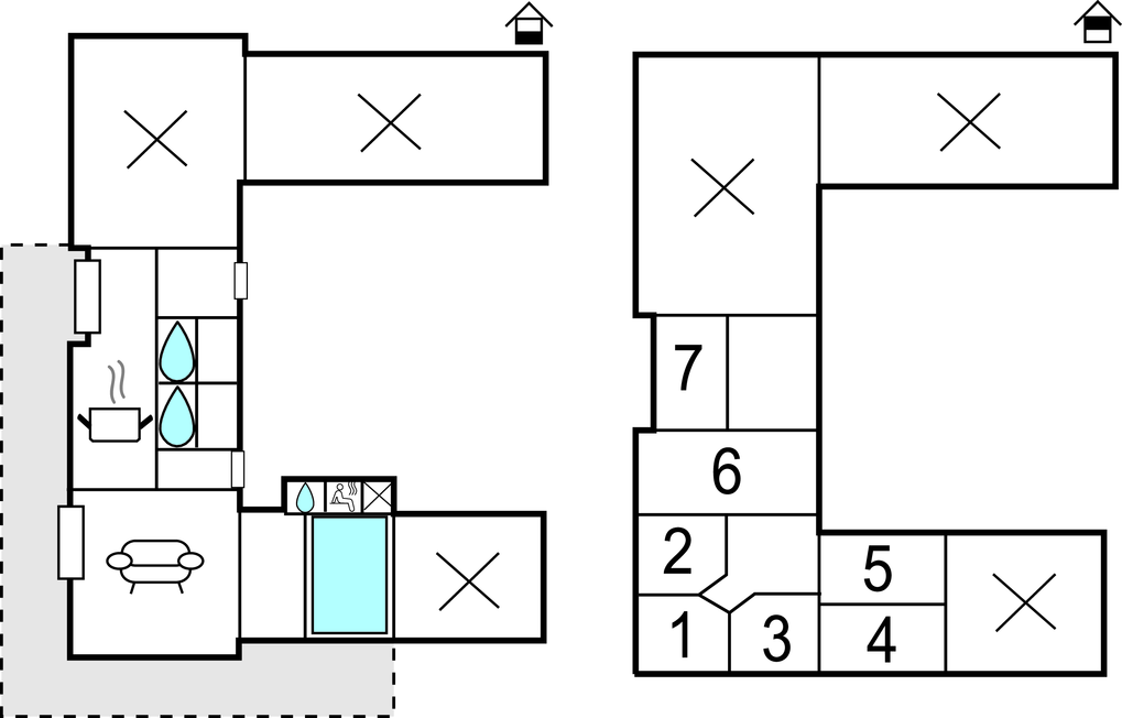 Feriehuse - Rødhus , Danmark - D7200 