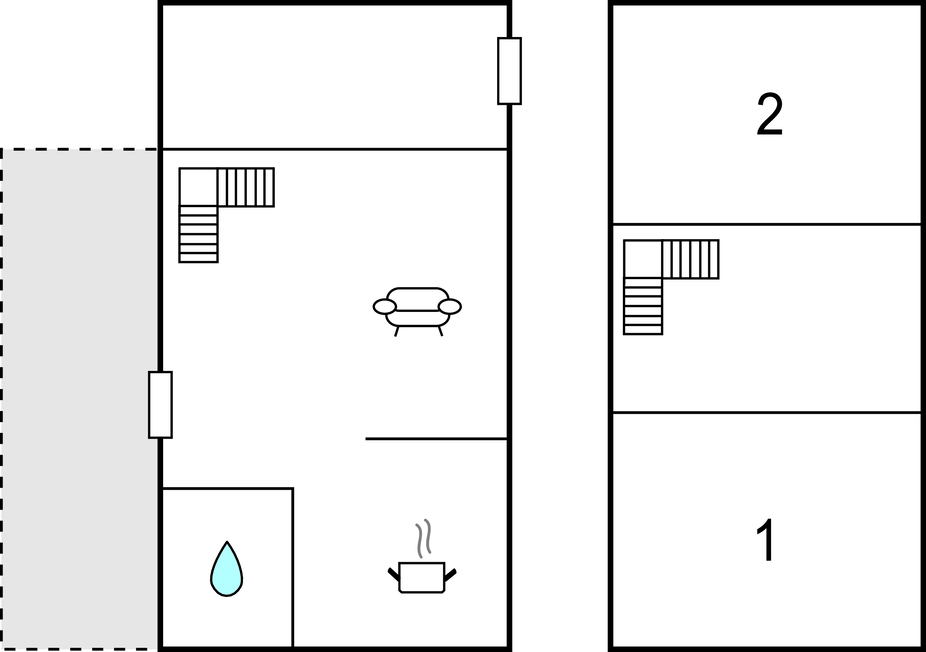 Ferienhaus - Ramten , Dänemark - D74050 