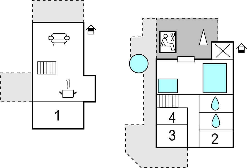 Feriehus - Fjellerup strand , Danmark - D74038 
