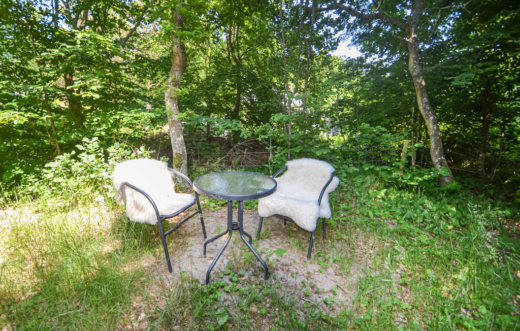 In der alten Ferienhausgegend in Fjellerup, auf einem hügeligen Grundstück, liegt dieses Ferienhaus von hohen Buchen umgeben. Das Haus ist schön und hell und hat eine große Terrasse mit Treppen zu..