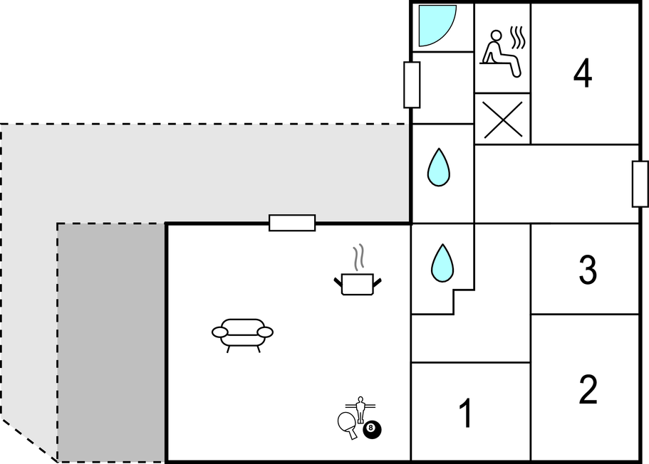 Feriehuse - Ajstrup Strand , Danmark - D84136 