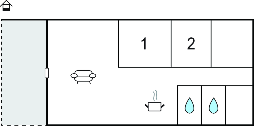 Feriehuse - As Strandby , Danmark - D88092 