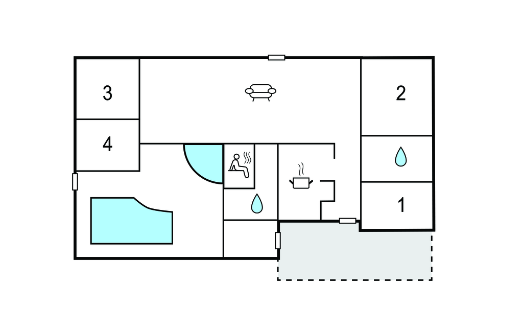 Ferienhaus - Pøt Strand , Dänemark - D88300 