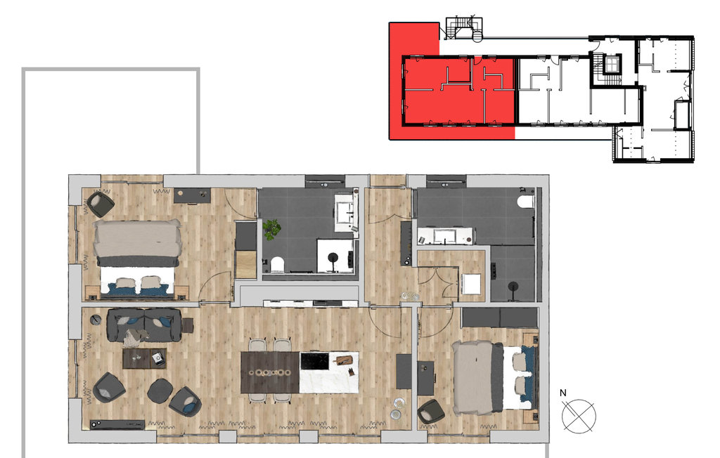 Ferienwohnung - Penthouse,Nordstrand - Hallig , Deutschland - DSL320 43