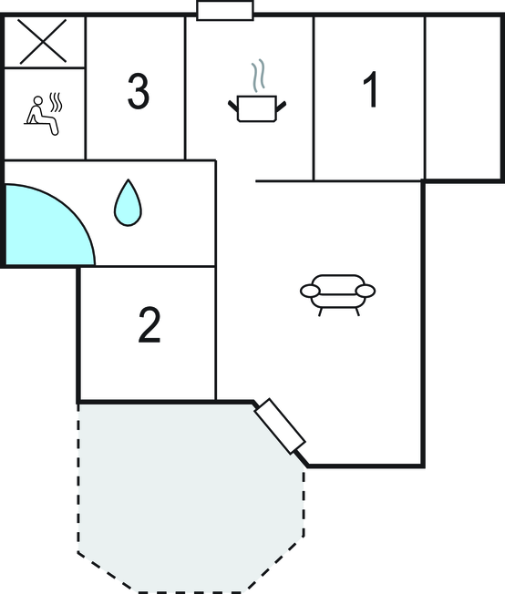 Ferienhaus Abendrot 1 - Dorf 3