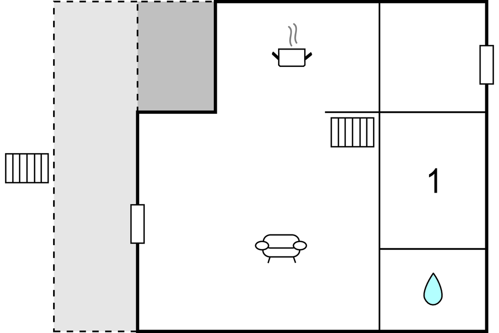 Feriehuse - Hornbæk , Danmark - E02129 