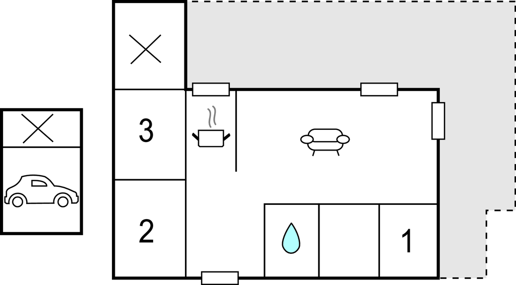 Ferienhaus - Hornbæk Strand , Dänemark - E02946 
