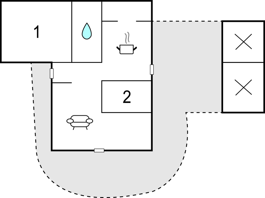 Semesterhus - Smidstrup Strand , Danmark - E05203 