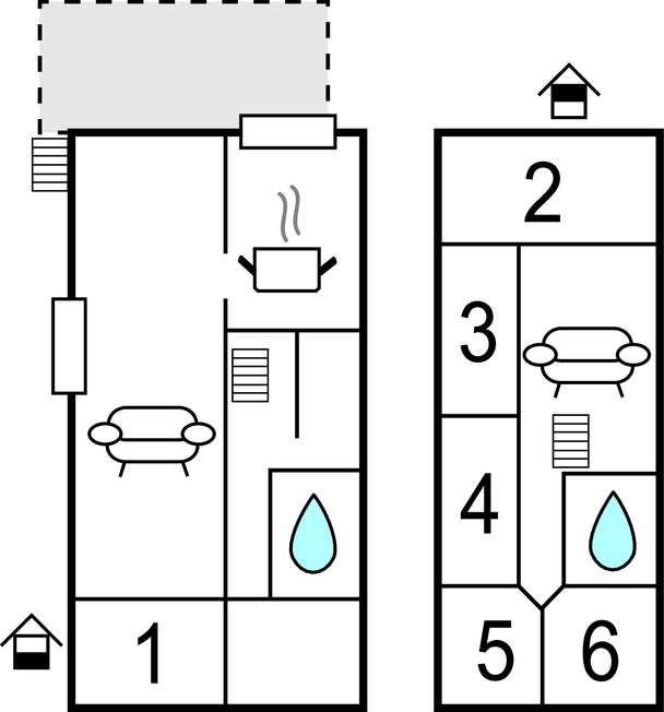 Semesterhus - Ristinge Strand , Danmark - E1176 