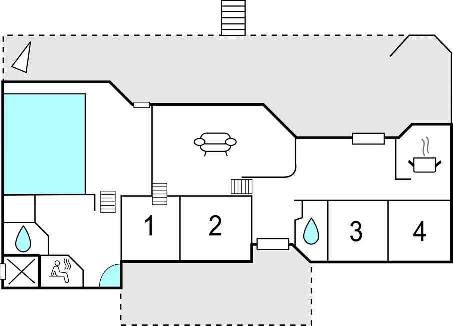 Feriehuse - Veddinge Bakker , Danmark - E19042 