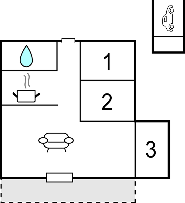 Feriehuse - Hasmark Strand , Danmark - E2103 
