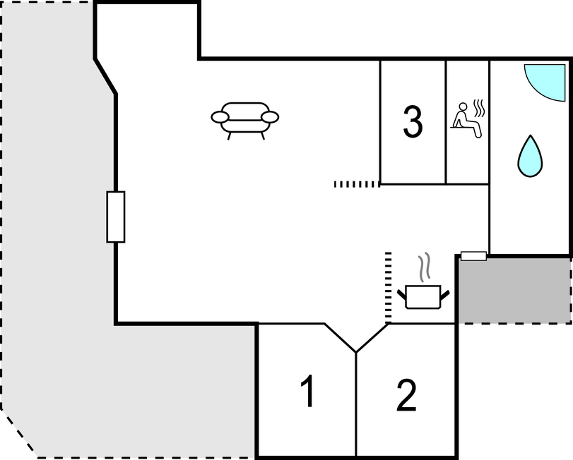 Semesterhus - Jørgensø Strand , Danmark - E2191 