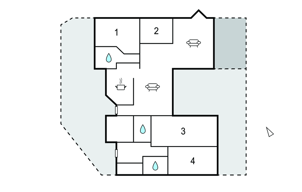 Feriehuse - Øer Strand , Danmark - E4565 