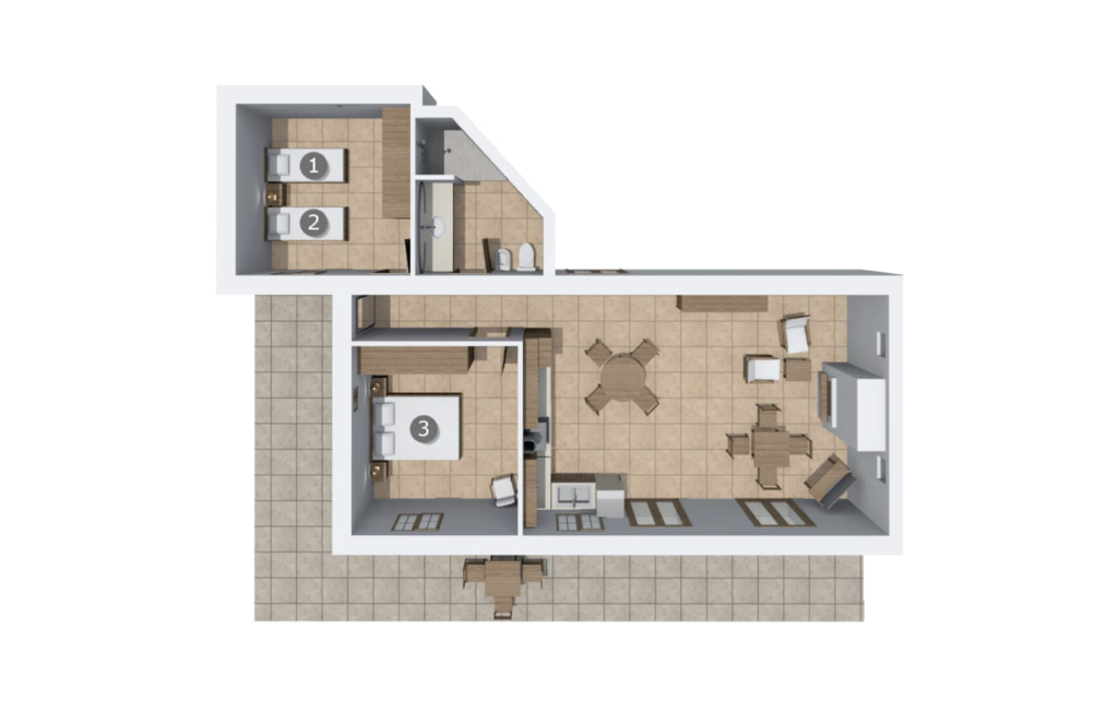 Ferienhaus - Flor, Colonia de Sant Pere , Spanien - EMF183 