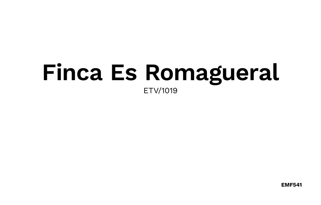 Semesterhus - Es Romagueral, Arta , Spanien - EMF541 51